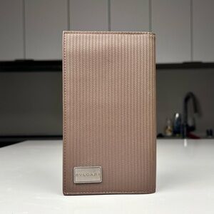 Bulgari Ribbed Long Wallet
